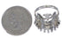 Silver And Multicolor Needlepoint Ring Size 6-3/4 PX43577
